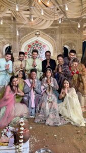 Mansi Srivastava Instagram - Welcome to the CLUB @officialsurbhic and @karanrsharma09 ❤️🎊 what a celebration it was, wishing you both a life full of celebrations together ❤️