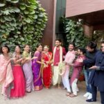 Mansi Srivastava Instagram - Congratulations to the newly weds in TOWN 🥹❤️ Meet OUR sabki pasand jiju @rudrayshjoshii 😀 and the most beautiful bride @nehalaxmi_ 🌹 🧿 May God keep blessing u guyss forever n ever ❤️💙 and u guys keep dancing 💃 to each others beats , i mean heartbeats ❤️❤️❤️