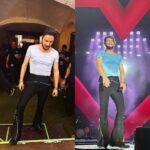 Manuel Carrasco Instagram - Antes y después de entrar en la sauna 🤣🤣 qué calorcito, Murcia!!