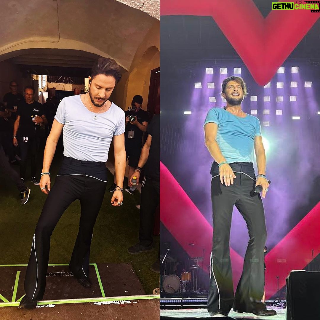 Manuel Carrasco Instagram - Antes y después de entrar en la sauna 🤣🤣 qué calorcito, Murcia!!