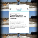 Manuel Carrasco Instagram - Nunca creí que la pasión por mi tierra tuviese una denominación. No pensé que mi 'punto cardinal', ese que está clavado en el sur, fuese merecedor de nada. Creo que los andaluces desde siempre hemos sido embajadores de nuestra tierra y lo hemos sido con generosidad, humildad y verdad, la que tiene Andalucía, desde la cercanía y la distancia. Todos los galardones siempre merecen mi agradecimiento, este además merece toda mi implicación. Gracias, Andalucía... mi acento ahora y siempre es mi ADN.🤍💚