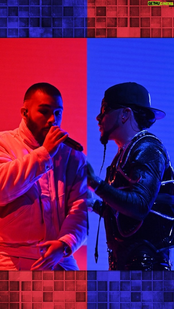 Manuel Turizo Instagram - @manuelturizo & @yandel perform “Mamasota”! #FallonTonight The Tonight Show Starring Jimmy Fallon