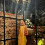 Manushi Chhillar Instagram - Still not over this saree 💛🧡🩵💚 Goa