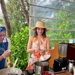 Manushi Chhillar Instagram - Cooking classes and gossip with some serious contemplation 🧡🧡 . #JumeirahMaldives #makeplanholidays Jumeirah Maldives