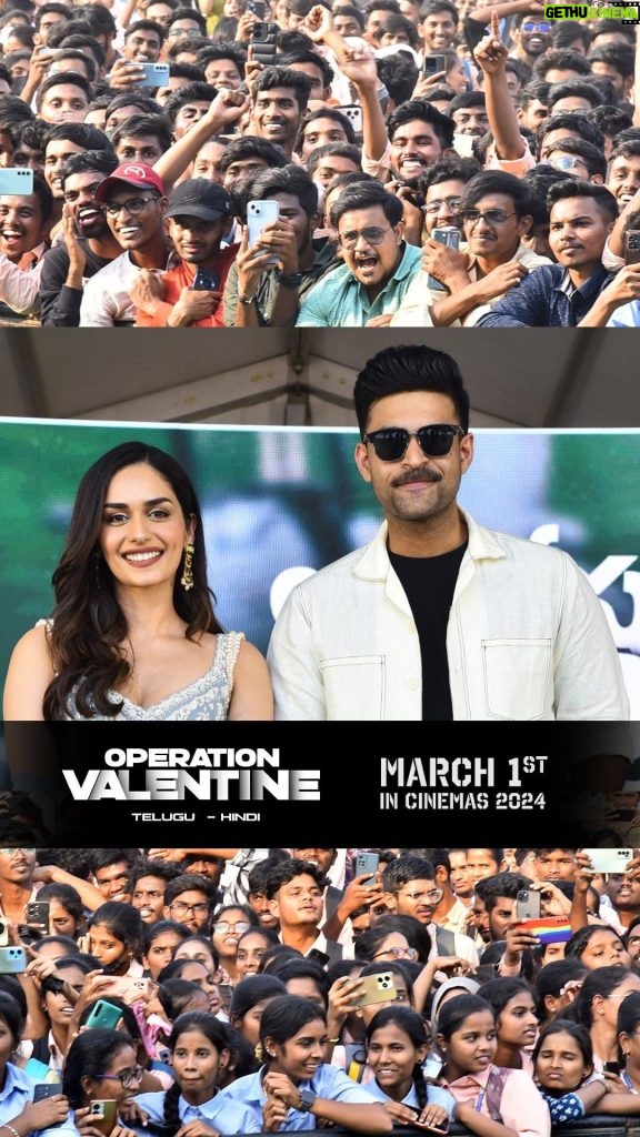 Manushi Chhillar Instagram - Thank you all for your wonderful response to the second song from #OperationValentine #Gaganaala #RabHainGawah #OPVonMarch1st