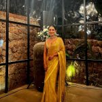 Manushi Chhillar Instagram - Still not over this saree 💛🧡🩵💚 Goa