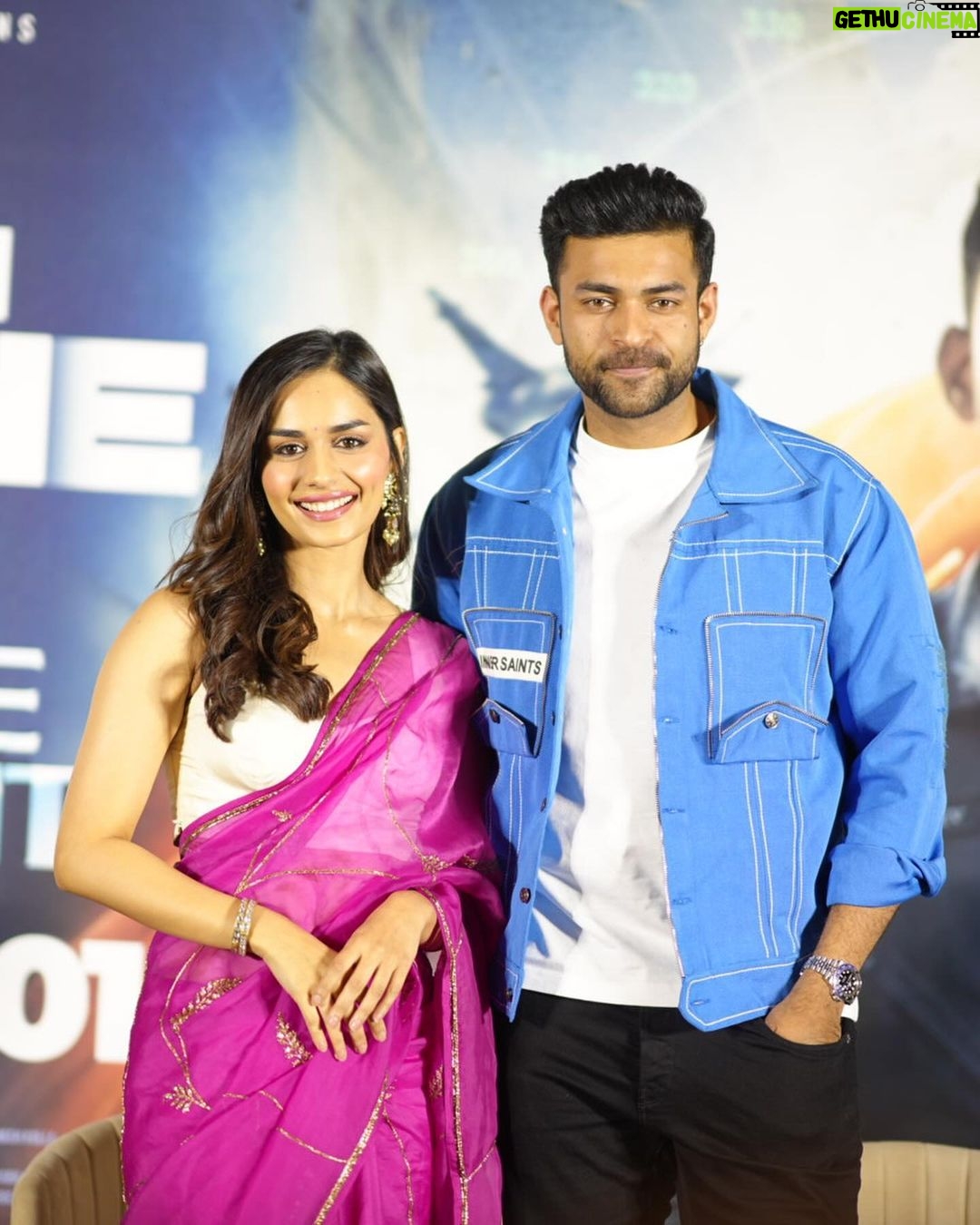 Manushi Chhillar Instagram - Excited and grateful 🩷🩷 #OperationValentine in theatres on 1st March ✈️✈️ Hyderabad