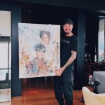 Marcelo Tinelli Instagram - Maravilloso conocer un artista tan magnífico como vos Amilcar Romero @cubirealismo !!! Gracias por tus obras para mi y para @guillevaldes1 ❤
