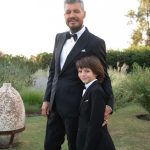Marcelo Tinelli Instagram - Alta dupla Ariana en el casamiento de Lelé @candelariatinelli ❤️. Lolito y el padre de la novia ❤️