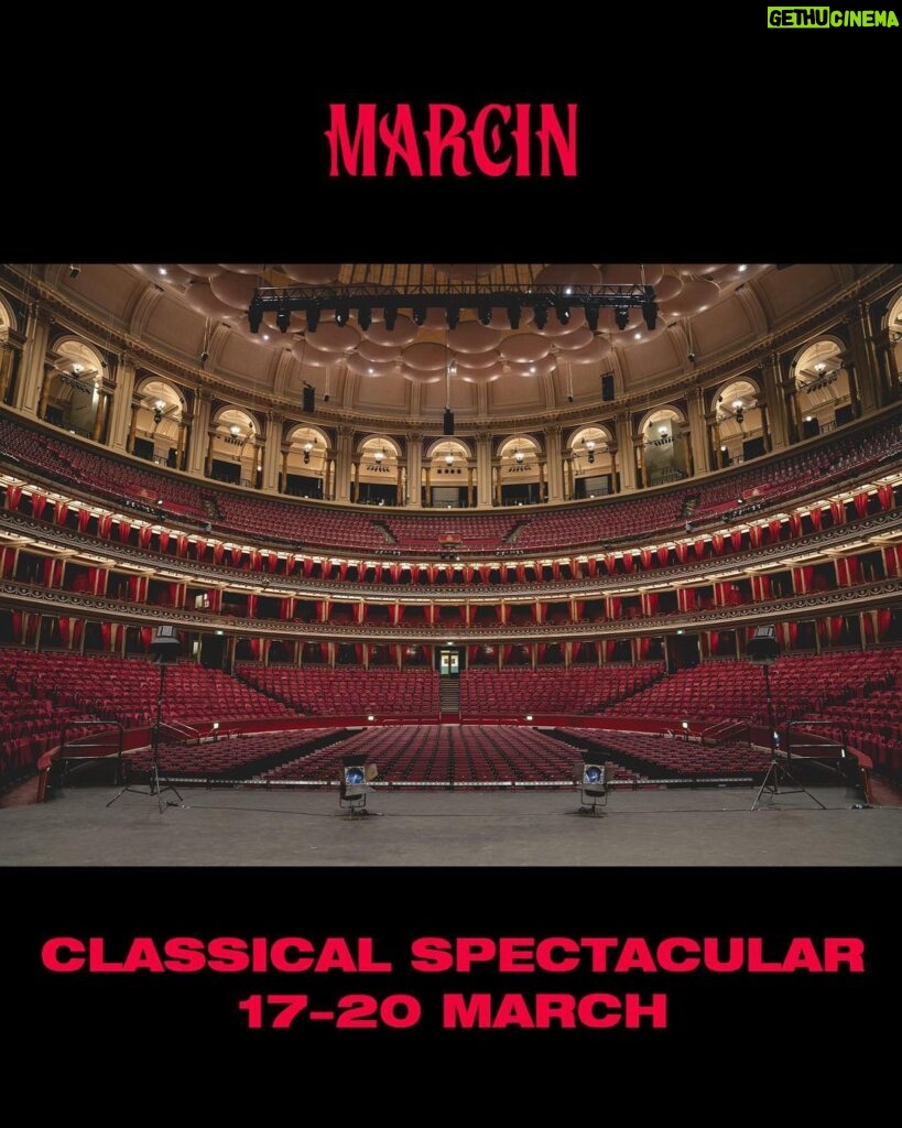 Marcin Patrzalek Instagram - I am playing in the Royal Albert Hall, with orchestra & solo as guest of Classical Spectacular 🖤 Tickets in bio! Much love @raymondgubbayuk @royalalberthall for having me.. see u in London 🧛