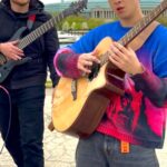 Marcin Patrzalek Instagram – Acoustic VS Eight String… #guitar