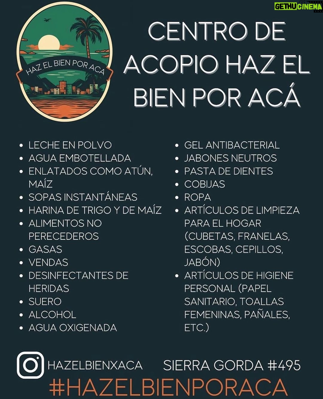 Marco Antonio Solís Instagram - Hermanitos! Si algo nos caracteriza a los mexicanos es que sabemos siempre salir adelante unidos y de forma solidaria frente a los desastres naturales. 🫶🏽🇲🇽❤️ Mis paisanos de #Guerrero necesitan nuestra ayuda!!!!!! Hermanitos de la CDMX si pueden cooperar con algo de de lo que sale en esta lista, estoy seguro que las manos que lo reciban se iluminarán con su buena energía y generosidad. Vamos a ponernos la camiseta!!!!! #HazElBienPorAca Mexico