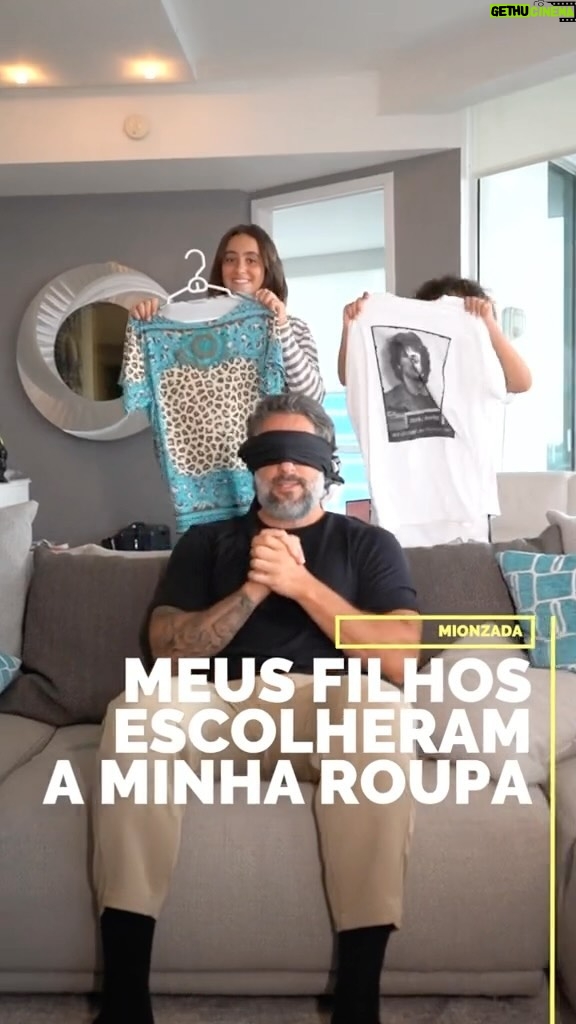 Marcos Mion Instagram - O FINAL É O MELHOR! 😂 . #GRWM da Mionzada! O dia que eu deixei meus filhos escolherem o look do dia. Miami, FL - EUA