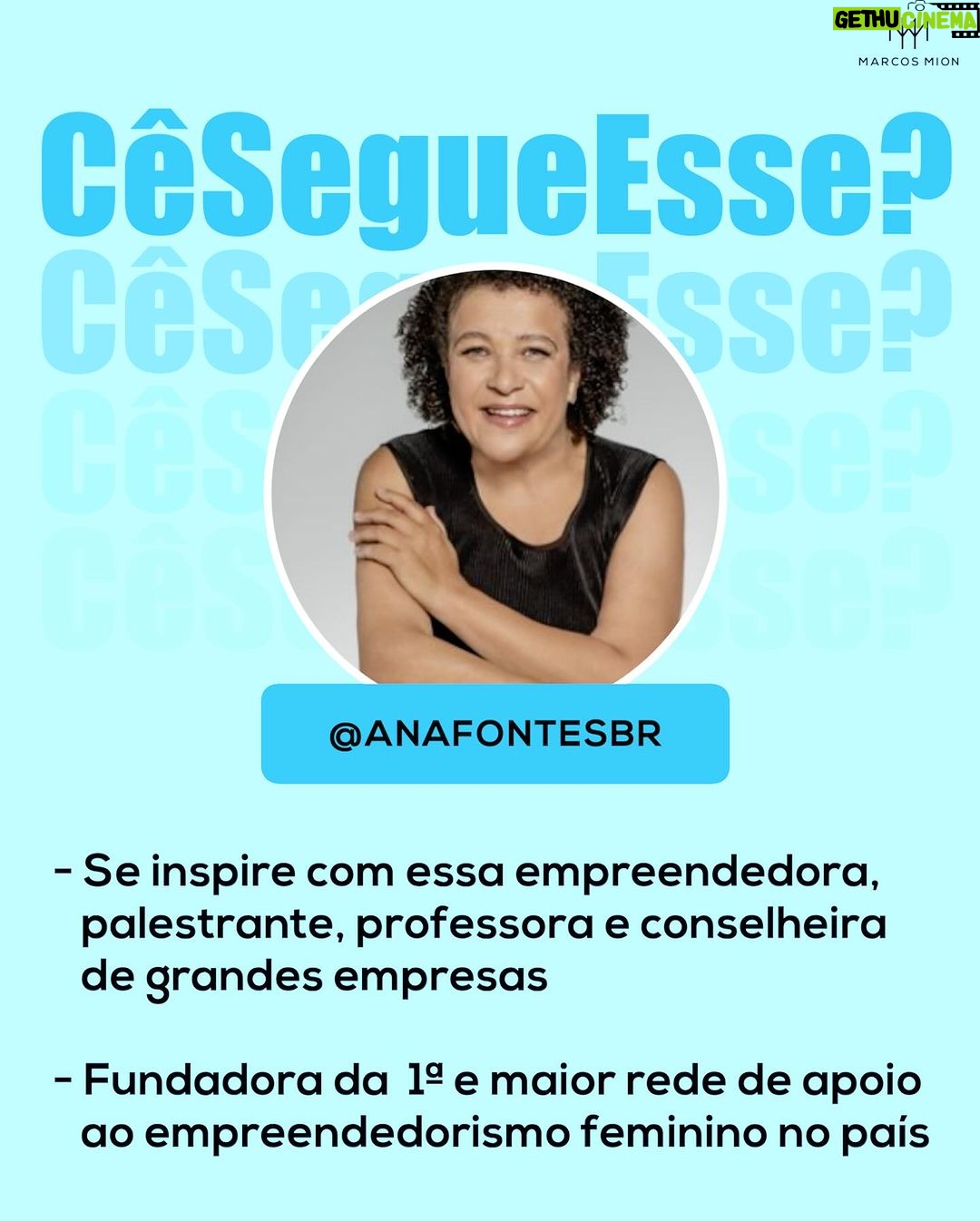 Marcos Mion Instagram - MULHERES INSPIRADORAS QUE VOCÊ PRECISA SEGUIR! 👇💪 No #DiaInternacionalDaMulher, o #CeSegueEsse chega com uma seleção especial de criadoras de conteúdo que amplificam e fortalecem a voz feminina: 💥 Claudia Arruga (@cool50s): essa juíza federal e escritora se tornou uma influenciadora para compartilhar com outras mulheres o que ela estava vivendo após os 50 anos. Nas postagens, ela sempre traz de maneira informativa assuntos importantes como: saúde, bem-estar, longevidade, menopausa, síndrome do ninho vazio, etarismo, entre outros. O objetivo é mostrar que a segunda parte da vida pode ser ainda mais interessante! 💥 Camila Bakari (@camilabakari): uma autista nível 1 de suporte que recebeu seu diagnóstico aos 28 anos. Desde então, cria conteúdos sobre o tema para levar conscientização e colaborar com a inclusão, sempre mostrando que o autismo não tem rosto. A cada postagem, ela mostra de um jeito leve perspectivas valiosas sobre a rotina de uma pessoa neurodiversa, desafiando estigmas e estereótipos ao lado do Autie, seu cão de serviço. 💥 Ana Fontes (@anafontesbr): uma profissional visionária que tem feito grandes contribuições para o cenário empreendedor brasileiro. Em novembro de 2022 foi capa da ForbesBR pelo trabalho que realiza na @redemulherempreendedora e pela sua dedicação na capacitação e apoio às mulheres em todo o Brasil. Sua paixão e compromisso com a igualdade de gênero e o empoderamento feminino a tornaram uma líder inspiradora e uma voz influente. E você sempre pode deixar as suas indicações nos comentários! ⤵️ Qual perfil (com até 250K de inscritos) você quer ver aqui na semana que vem???