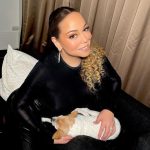 Mariah Carey Instagram – With my bestie 🐶