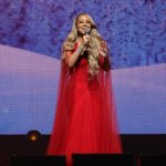 Mariah Carey Instagram - New York, it’s been a pleasure! I had so much fun with you all last night, and can’t wait to do it again next week! 🎄❤️ Thank you for the beautiful dress @giorgioarmani #armaniprivé 📸 @kevinmazur