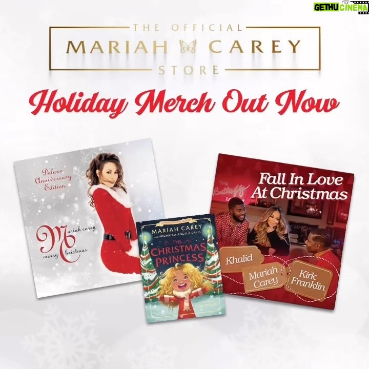 Mariah Carey Instagram - Time to get festive with new holiday merch! ☃️☃️☃️💖💖💖 mariahcareyshop.com