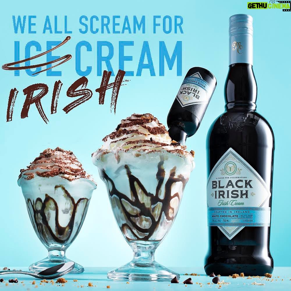 Mariah Carey Instagram - Happy National ice cream day!!! Black Irish-Irish cream is the best topping dahhlings ☘️🤎🍦 @goblackirish