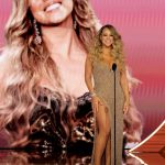 Mariah Carey Instagram - #Grammys 2024 Dress: @laurabasci Shoes: @versace Earrings: @yeprem Makeup: @kristoferbuckle Hair: @diorsovoa Styling: @w.rosadojewelry Pictures: @gettyimages / @recordingacademy