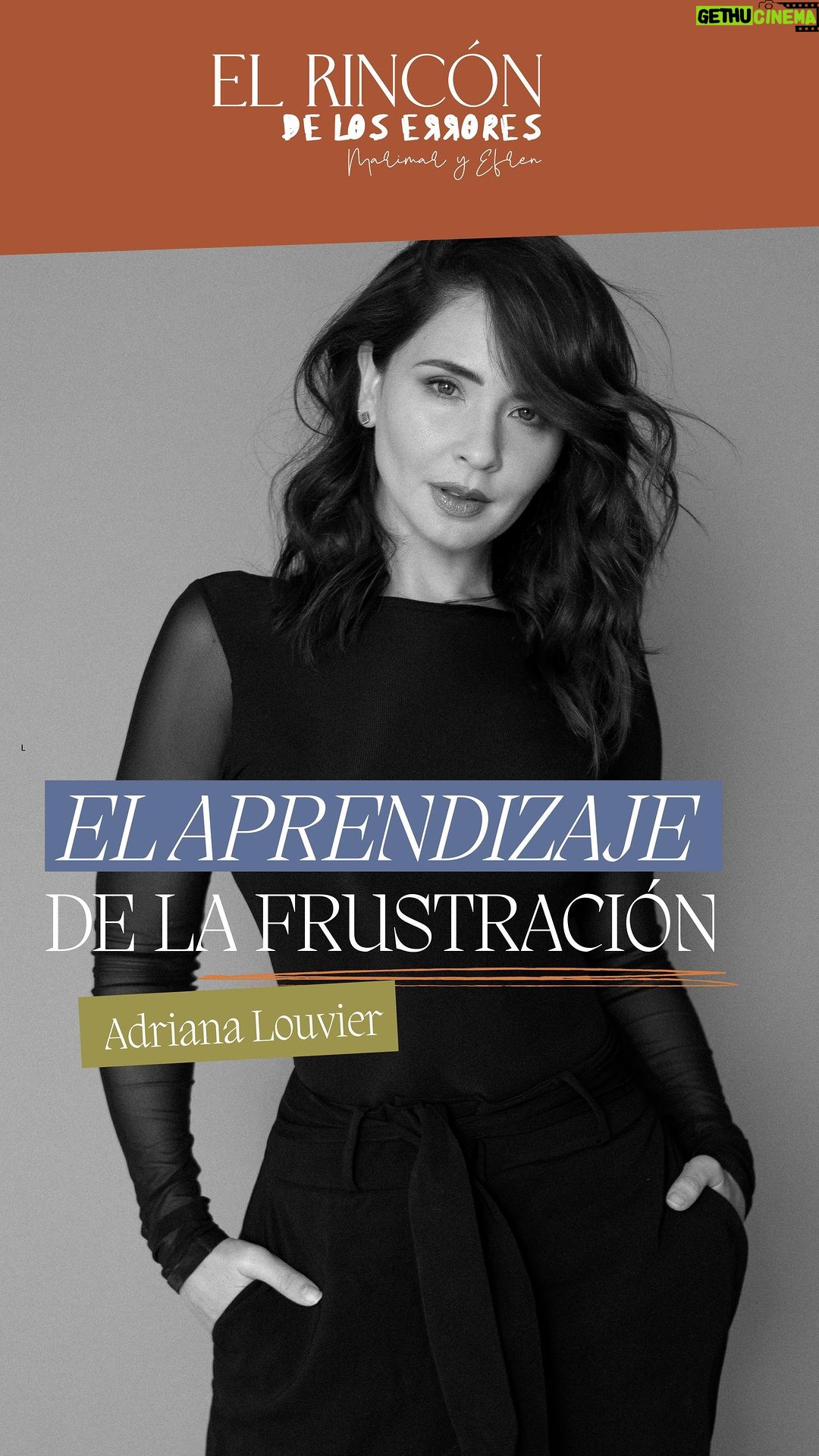 Marimar Vega Instagram - ¡NUEVO EPISODIO DISPONIBLE! 🎙️ 😱 ¿Cuál es el aprendizaje de la frustración y las pérdidas en nuestras vidas? @lalouvier visitó nuestro rincón y nos contó su experiencia. ¡Disfruta el episodio completo en todas las plataformas!