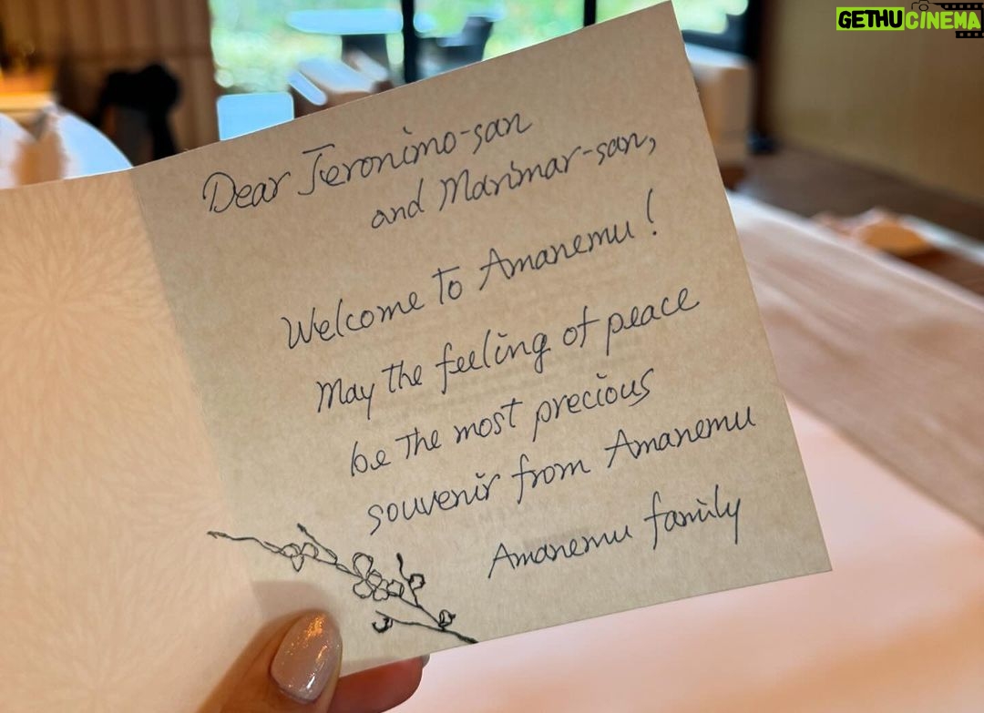 Marimar Vega Instagram - Y si el mejor souvenir que nos llevamos de este hermoso lugar es la sensación de paz y tranquilidad… And yes, the most valuable souvenir we bring back from this place is the sense of tranquility. ✨ @amanemu_resort アマネム Amanemu