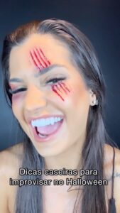 Marina Ferrari Instagram - DICAS caseiras para improvisar no HALLOWEEN!! Se gostou, comenta e compartilha com a coleguinha 🫶🏽🎃 bjuuuu