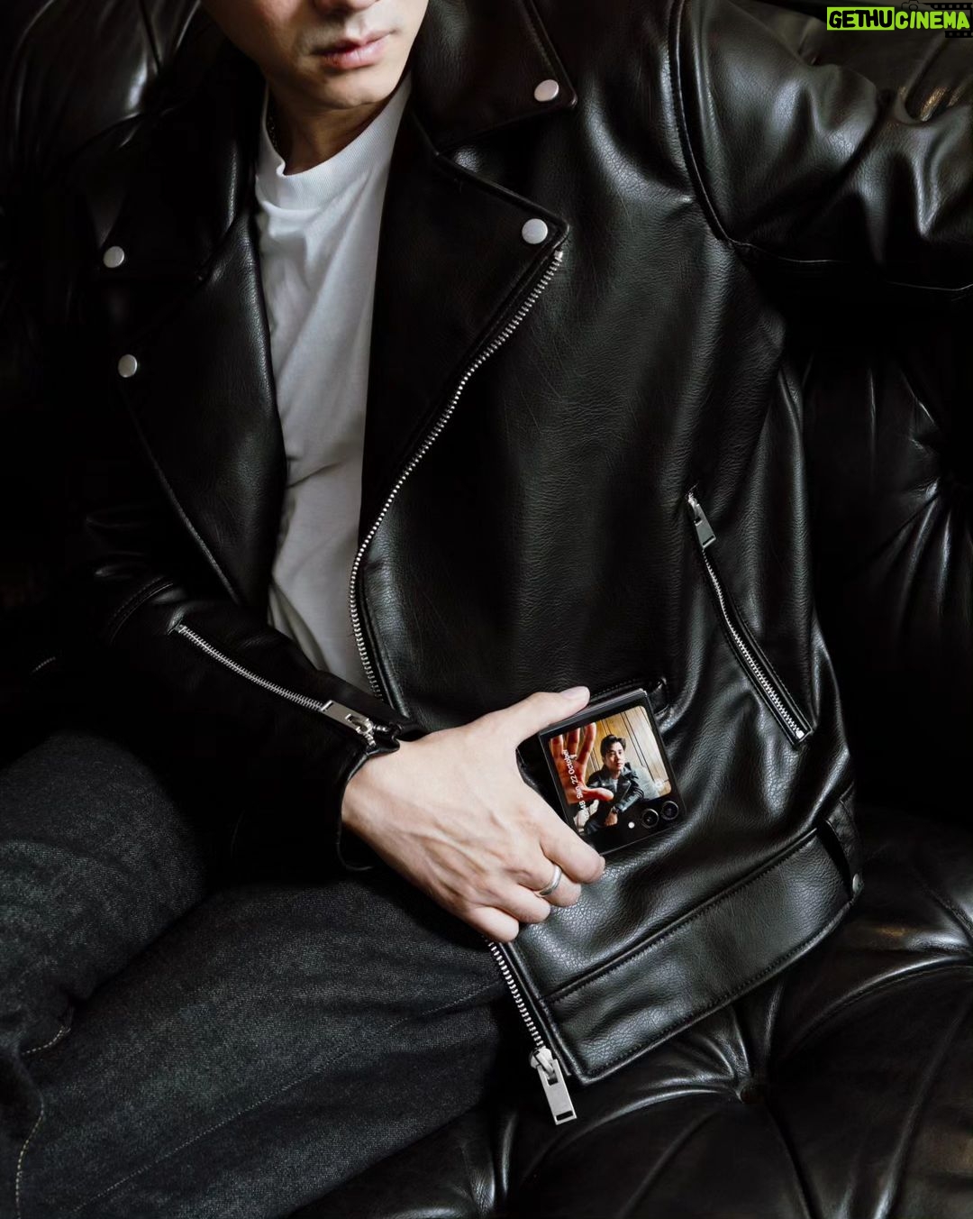 Mario Maurer Instagram - Let’s join the flip side Me and my Galaxy Z Flip5 #GalaxyZFlip5 #TeamGalaxy #joinTheFlipSide