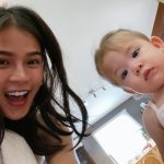 Maris Racal Instagram - Ay finally na meet na rin kita, bean!!!! huhu napaka gandang mag-ina 😭 Thank you ate @iamangelicap for the lunch and the well made steak! 😂✨
