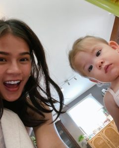 Maris Racal Instagram - Ay finally na meet na rin kita, bean!!!! huhu napaka gandang mag-ina 😭 Thank you ate @iamangelicap for the lunch and the well made steak! 😂✨