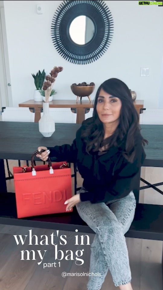 Marisol Nichols Instagram - Guess what I’ve got in my bag 👛 Sharing with you my daily must-haves and essentials that keep me going! 👜 Watch out for Part 2. #WhatsInMyBag #MarisolNichols