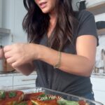 Marisol Nichols Instagram - - Healthy home-cooked dinner. Cook with me 🥗 #BakedEggplant #PlantBasedDiet #HealthyRecipe