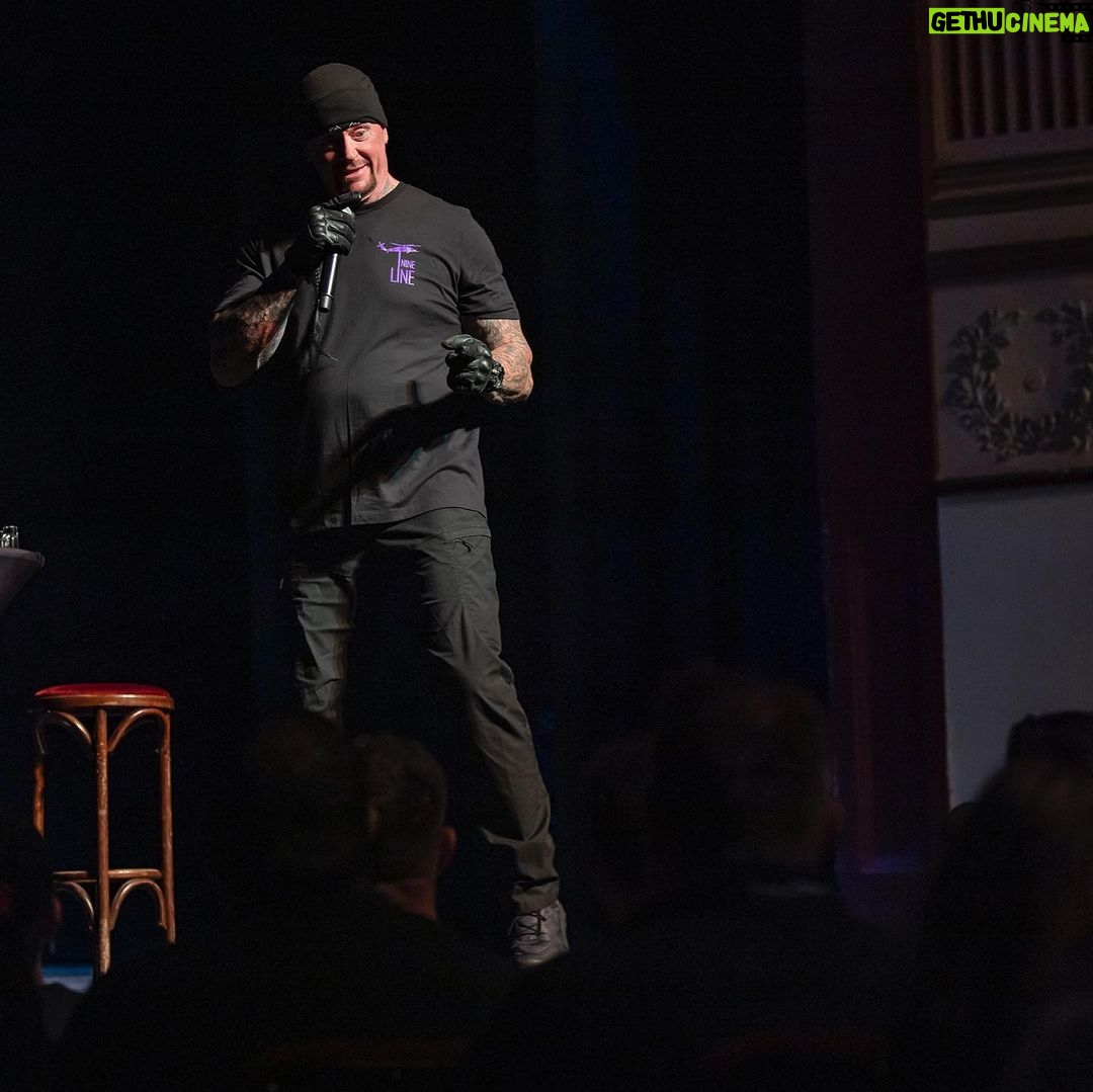 Mark Calaway Instagram - Thank you to the New Theatre and everyone who attended both One Deadman shows in Cardiff, Wales. Hell of a time. ⚱️ 🥃 🏴 #WWECastle TONIGHT