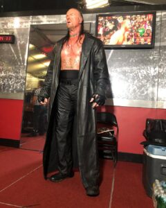 Mark Calaway Instagram - Yea though I walk through the valley of the shadow of death, I will fear no evil; for I am the evil... . . . . “Only those who will risk going to far can possibly find out how far one can go” -T.S. Eliot- . . . . #wwe #Deathvalley #rip #iwilldecidewhenitstime #mondaynightraw #evil #wrestlemania #usa Barclays Center