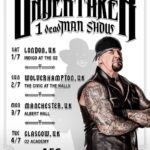 Mark Calaway Instagram - The #Undertaker 1 deadMAN SHOW returns to the UK this July debuting in London, Wolverhampton, Manchester and Glasgow ahead of #MITB Hit the link in our story to get your tickets now! 🪦