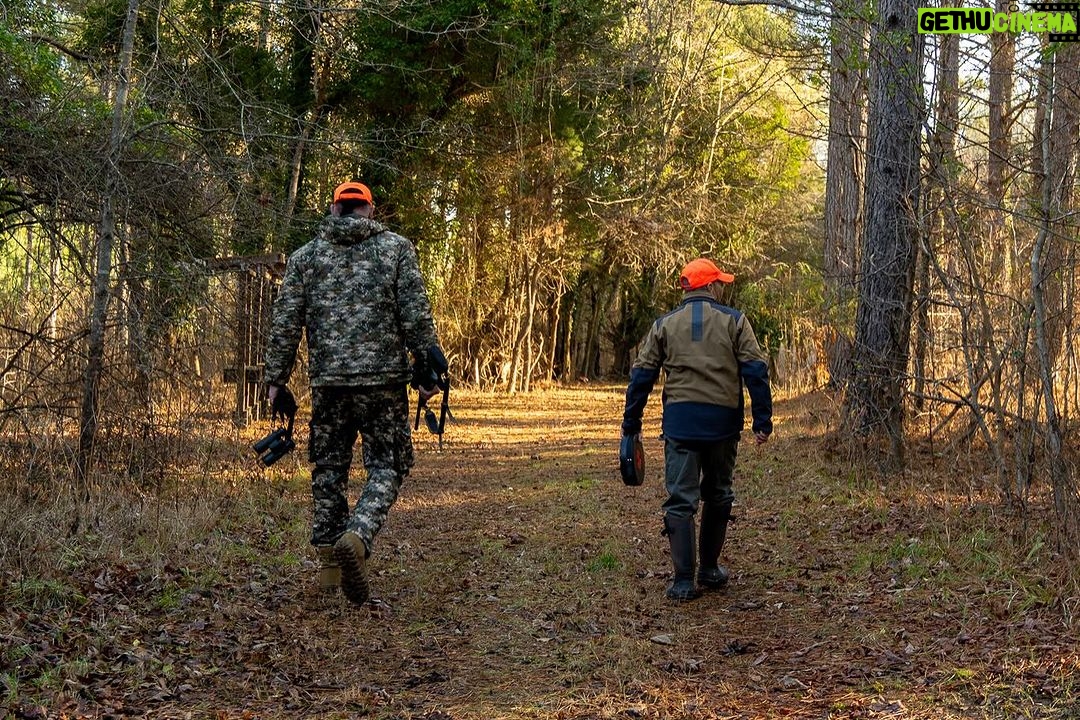 Mark Calaway Instagram - A fun couple of days in the woods with good friends! We were successful on getting our buddy Mark AKA the @undertaker his first black bear! 🐶 🐻