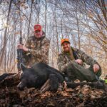 Mark Calaway Instagram - A fun couple of days in the woods with good friends! We were successful on getting our buddy Mark AKA the @undertaker his first black bear! 🐶 🐻
