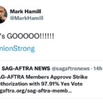 Mark Hamill Instagram - #UnionStrong