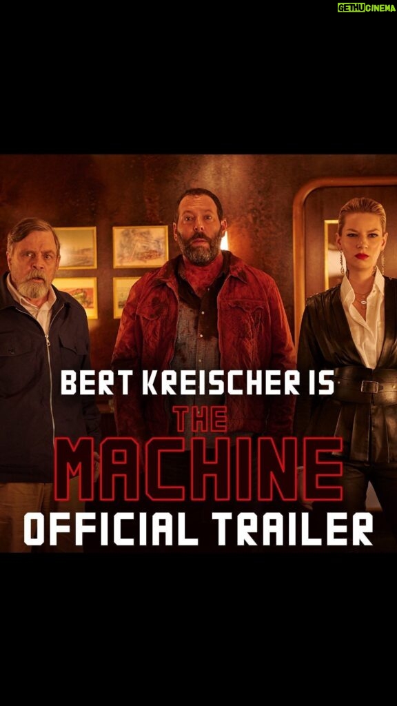 Mark Hamill Instagram - Hey kiddies- hang on to your shirts, cuz on May 25th, 2023 @SonyPictures unleashes the wildly undisciplined @bertkreischer on the BIG-SCREEN as #TheMACHINE (and I..... am his father) #TheMACHINEmovie