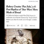 Mark Hamill Instagram - Mmmm...... Pan Solo! 😋 #Repost @onehousebakery ・・・ Holy sh*t guys…we made it to @nytimes 🤩😲☺️ This is a seriously surreal feeling. @catherinepervan and I almost puked after the interview cause we were so freaking nervous 😂 I am so proud to be a part of this town, I love you guys! ❤️❤️❤️ #newyorktimes #nytimes #hansolo #disney #starwars