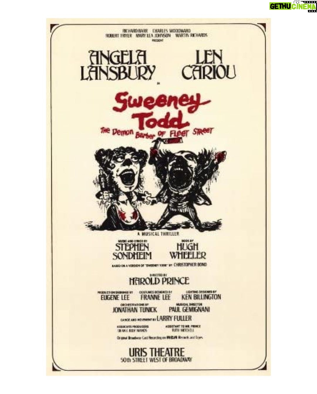 Mark Hamill Instagram - I was privileged to see her in MAME & SWEENEY TODD (twice) & as the cold-blooded psychopathic mother in the classic MANCHURIAN CANDIDATE, she created one of the greatest screen villains of all time. An artist of astonishing versatility. #RIPAngelaLansbury