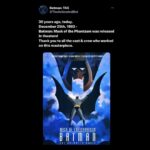 Mark Hamill Instagram - You’re welcome. (ReTweet: Batman: TAS @TheAnimatedBat 30 years ago, today. December 25th, 1993 - Batman: Mask of the Phantasm was released in theaters! Thank you to all the cast & crew who worked on this masterpiece.)