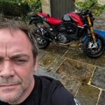 Mark Sheppard Instagram - As you may know, I have a few @ducati bikes! My friends @ducatiuk lent me this marvelous new Monster SP. I’ve only driven the 2000’s models and the difference is extraordinary. The handling and power delivery are superb, especially in the “faster” modes. The SP’s upgraded suspension setup, electronics, quickshifter and new tires make even the wettest Cotswolds B roads a joy.