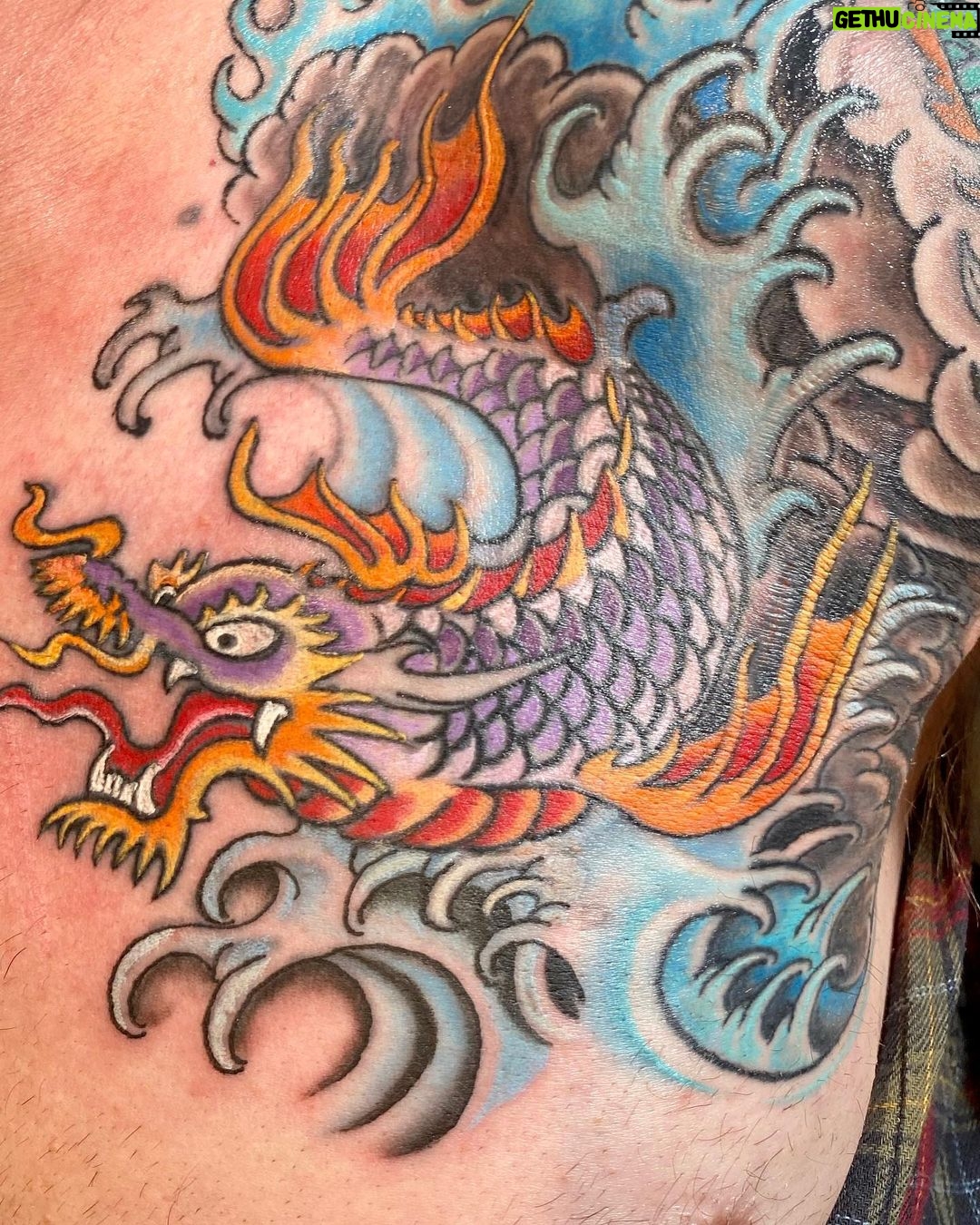 Mark Sheppard Instagram - Moving along… @kevin_f_quinn @1111ad_tattoo
