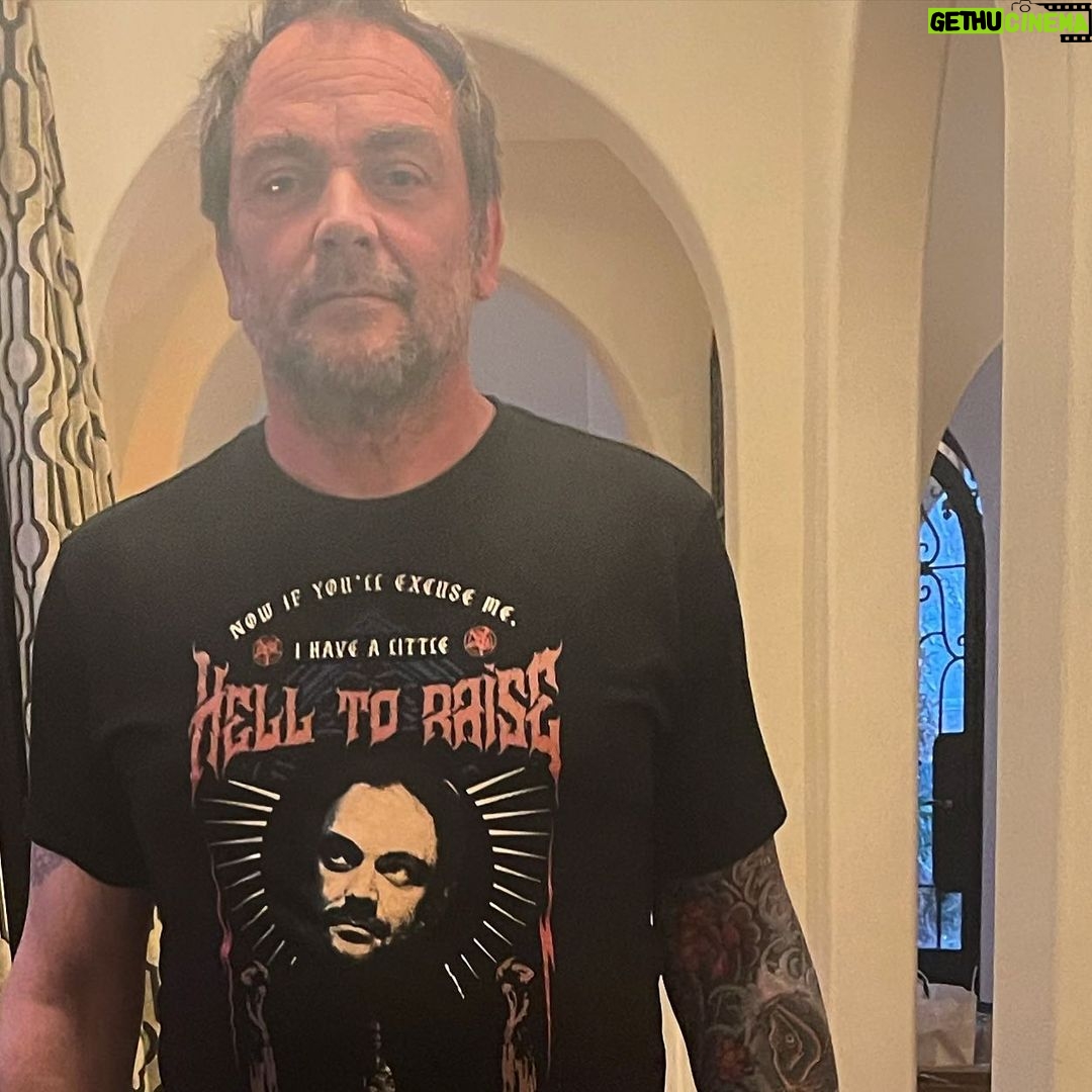 Mark Sheppard Instagram - Time to replace those road-worn T-shirts and help a great cause! A portion of the profits will go to @campconradchinnock - a stay away diabetes camp (and so much more!) @represent #spnfamily link in bio!