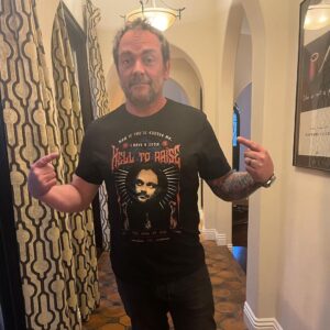 Mark Sheppard Instagram - T-shirt worn out after too many years? … a new shirt! Check out https://represent.com/store/marksheppard #spnfamily Trying to raise a little money for @campconradchinnock Enjoy!