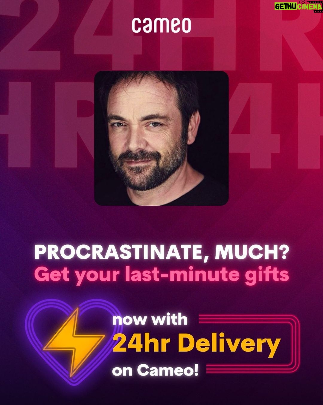Mark Sheppard Instagram - Give it a go! cameo.com