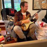 Mark Sheppard Instagram - My amazing wife @slsheppard found the matching @fender Stratocaster to my Irish Roots tele. Made from the ha’penny bridge timber and created by @johncruzcustomguitars during his time @fendercustomshop I walked that bridge every day, as did my father and his father and his father before him. Thanks to Cole and Robby @huberbreesemusic for making this happen.