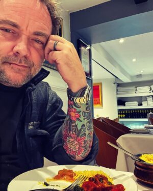 Mark Sheppard Instagram - Ahhhhh. My happy place. @spiceloungeburford for a fabulous Ruby Murray… #spnfamily