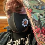 Mark Sheppard Instagram - On my way to @factsconvention Belgium! Fresh ink from @kevin_f_quinn @1111ad_tattoo #spnfamily