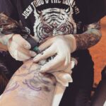 Mark Sheppard Instagram - My left arm… more to follow. The inimitable @mofoquinn @1111ad_tattoo Sherman Oaks.